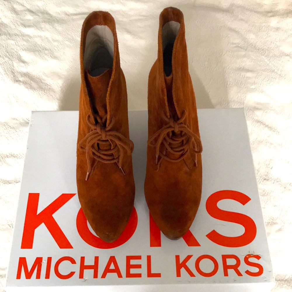 Kors Michael Kors Lace up Wedge Ankle Boot